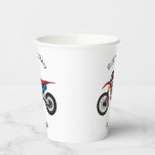 レッドダートバイク 紙コップ (左)
