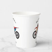 レッドダートバイク 紙コップ (右)