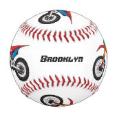 レッドダートバイク 野球ボール (裏面)