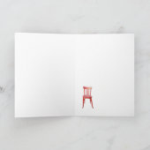 レッドチェア誕生日カード カード (内部)