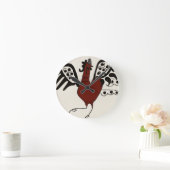 レッドチキン時計 ラウンド壁時計 (ホーム)