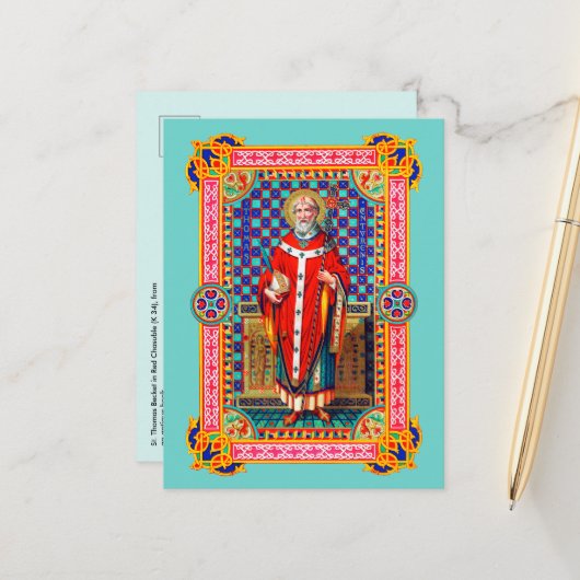 レッドチャズブルのセントトーマス・ベケット(K 34) ポストカード (正面/裏面インサイチュ)
