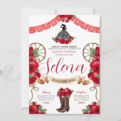 レッドチャロキンセアニェラパペルピカドウェスタンバラ 招待状 (正面)