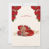 レッドチャロマリアチウェスタンバラキンセアニェラ 招待状 (裏面)