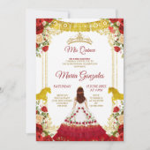 レッドチャロメキシカンシャラミスXVアノス招待状 招待状 (正面)