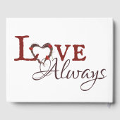 レッドチューリップとハートリース春ラブ結婚ズ ゲストブック (裏面)