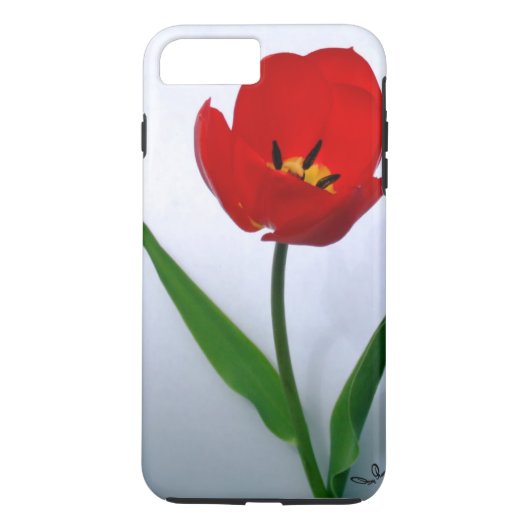 レッドチューリップインフル開花 Case-Mate iPhoneケース (裏面)
