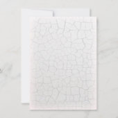 レッドチューリップオンクラックル絵を描ブライダルシャワー 招待状 (裏面)