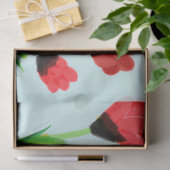 レッドチューリップハッピーアニバーサリーティッシュ – 紙 薄葉紙 (ギフト)