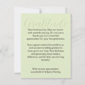 レッドチューリップフラワーズテーマありがとう サンキューカード (裏面)