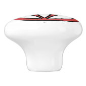 レッドチューリップフラワーフローラ セラミックノブ (側面)