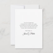 レッドチューリップフラワー春葬儀記念悔やみや弔慰 サンキューカード (裏面)