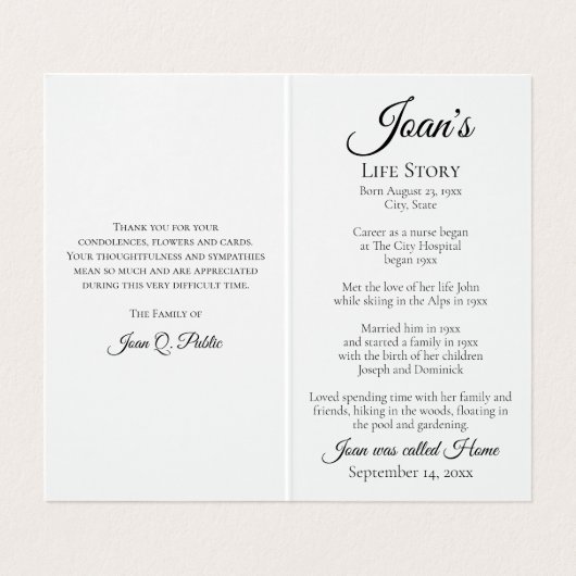 レッドチューリップフローラ春葬儀記念祈りの言葉 名刺 (内部フラット)