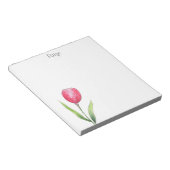 レッドチューリップメモ帳 ノートパッド (アングル)