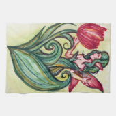 レッドチューリップ妖精 キッチンタオル (横)