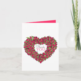 レッドチューリップ感謝していハートアート結婚の写真 カード
