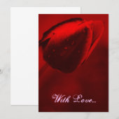 レッドチューリップ招待状 招待状 (正面/裏面)