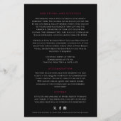 レッドチューリップ結婚ハートのゲスト情報 (裏面)