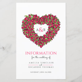 レッドチューリップ結婚ハートのゲスト情報