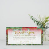 レッドチューリップ黄金ありがとうお見舞いカード サンキューカード (スタンド正面)