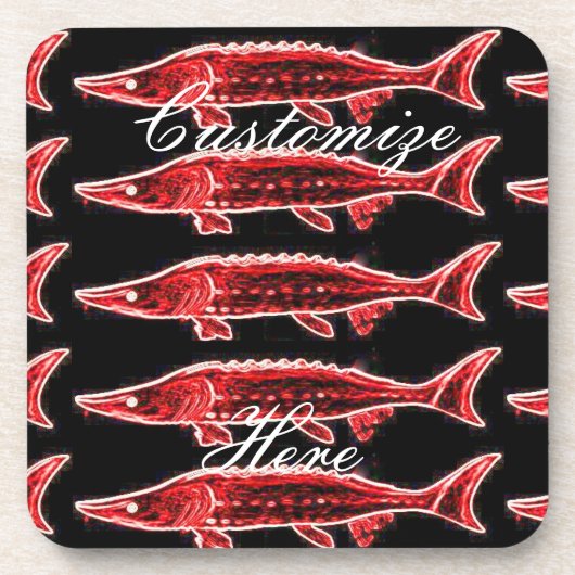 レッドチョウザメ コースター (正面)