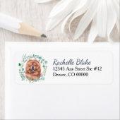 レッドチョーショドッグリース差出人住所 ラベル (インサイチュ)