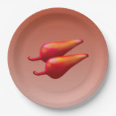 レッドチリピーパーズラージ紙プレート ペーパープレート (正面)