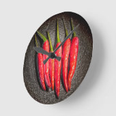 レッドチリペッパーズウォールクロック ラウンド壁時計 (傾斜)