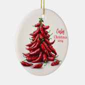 レッドチリペッパーズクリスマスツリーオーナメント セラミックオーナメント (右)