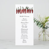 レッドチリペッパーフェスティバル結婚式 プログラム (スタンド正面)