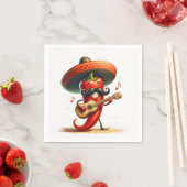 レッドチリペッパーミュージシャン スタンダードカクテルナプキン (インサイチュ)