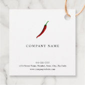 レッドチリペッパーメッセージカード フェイバータグ (裏面)