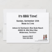 レッドチリペッパーBBQ - ウエスタンパーティー 招待状 (裏面)