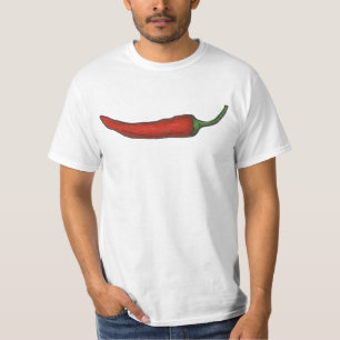 レッドチリ唐辛子唐辛子辛いT型 Tシャツ
