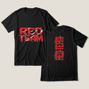 レッドチームグリッチサイバータクティカルTシャツ トライブレンドＴシャツ