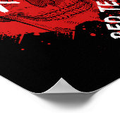 レッドチームスカルポスター ポスター (角)