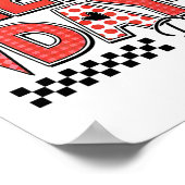 レッドチーム カラー遠足 チームゲーム 大会 ポスター (角)