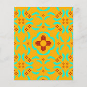 レッドツィアシンボルニューメキシコターコイズ羽 (正面)