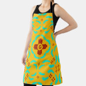 レッドツィアシンボルニューメキシコターコイズ羽 エプロン (インサイチュ)