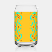 レッドツィアシンボルニューメキシコターコイズ羽 ガラス缶 (左)