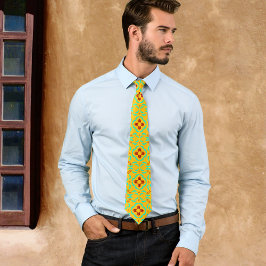 レッドツィアシンボルニューメキシコターコイズ羽 ネクタイ