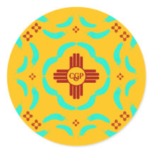 レッドツィアシンボルニューメキシコターコイズ羽