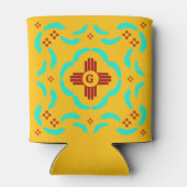 レッドツィアシンボルニューメキシコターコイズ羽 缶クーラー (裏面)