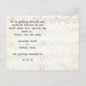 レッドツリーウェディング　セーブ・ザ・デート 案内ポストカード (裏面)