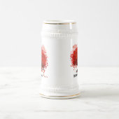 レッドツリーウェディング Tシャツ、ギフト、ステッカー&ウェディングファボリット ビールジョッキ (中央)