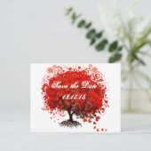 レッドツリーウェディング Tシャツ、ギフト、ステッカー＆ウェディングファボリット 案内ポストカード (スタンド正面)