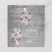 レッドツリーハート披露宴座席表 プレイスカード (外部開封)