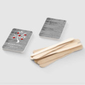 レッドツリーハート結婚式の引き出物ハンドファン ハンドファン (組立なし)