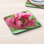 レッドツリー牡丹開花フローラ コースター (左側)