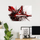 レッドツリー1 [詳細]巨大デジタルプリント ポスター (ホームオフィス)